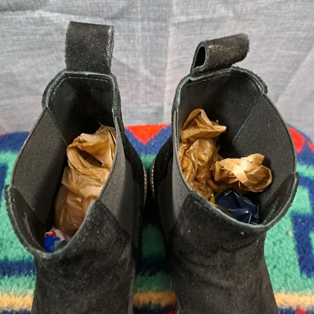 %Tory Burch Black Suede Boots Women's Size 9 M Woman / D11